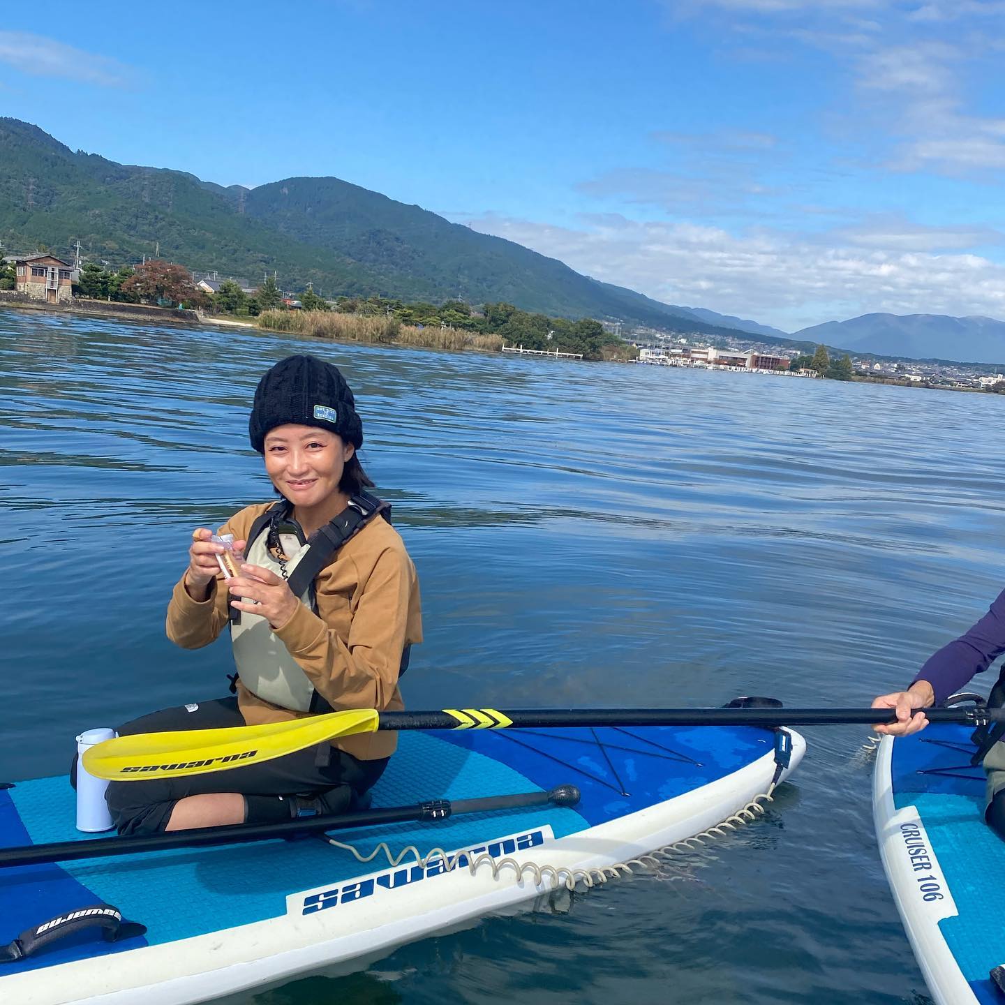 パドル経由でお菓子もらった‍♀️